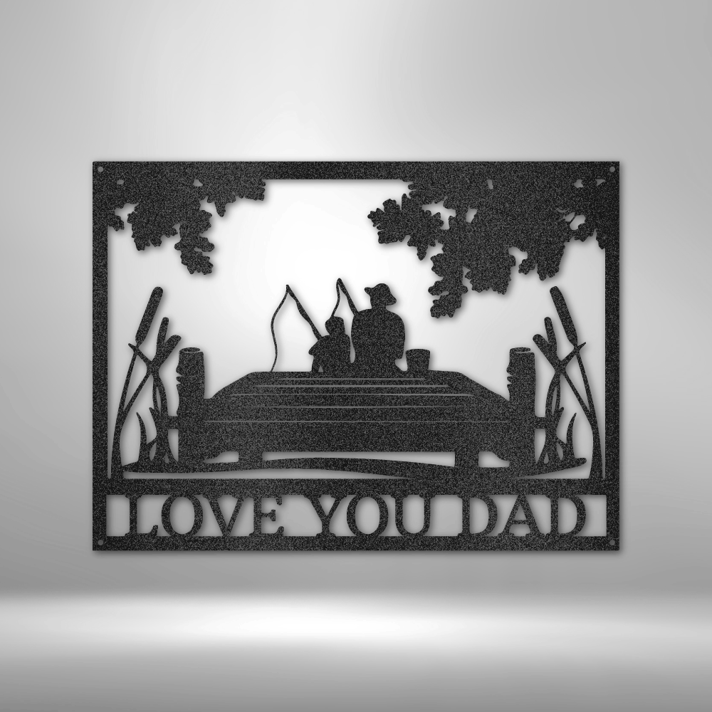 Fishing Buddies Monogram - Steel Sign