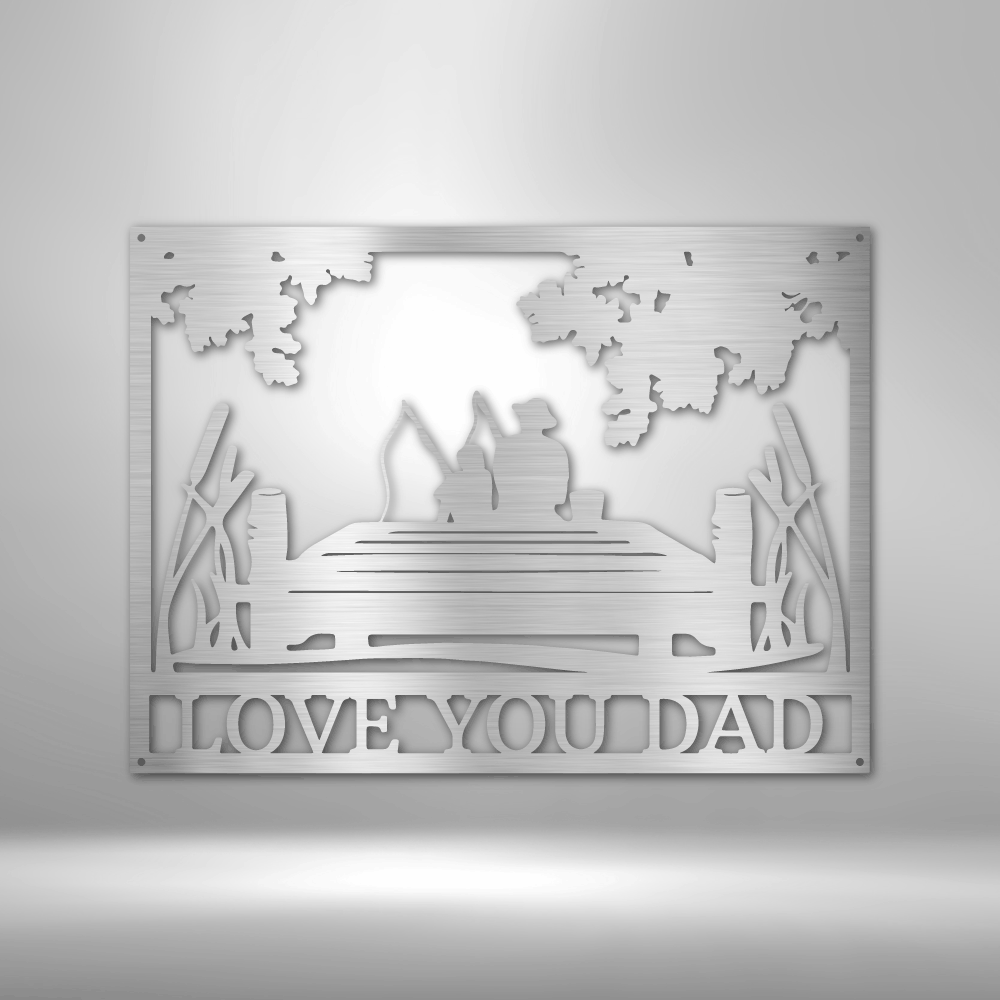 Fishing Buddies Monogram - Steel Sign