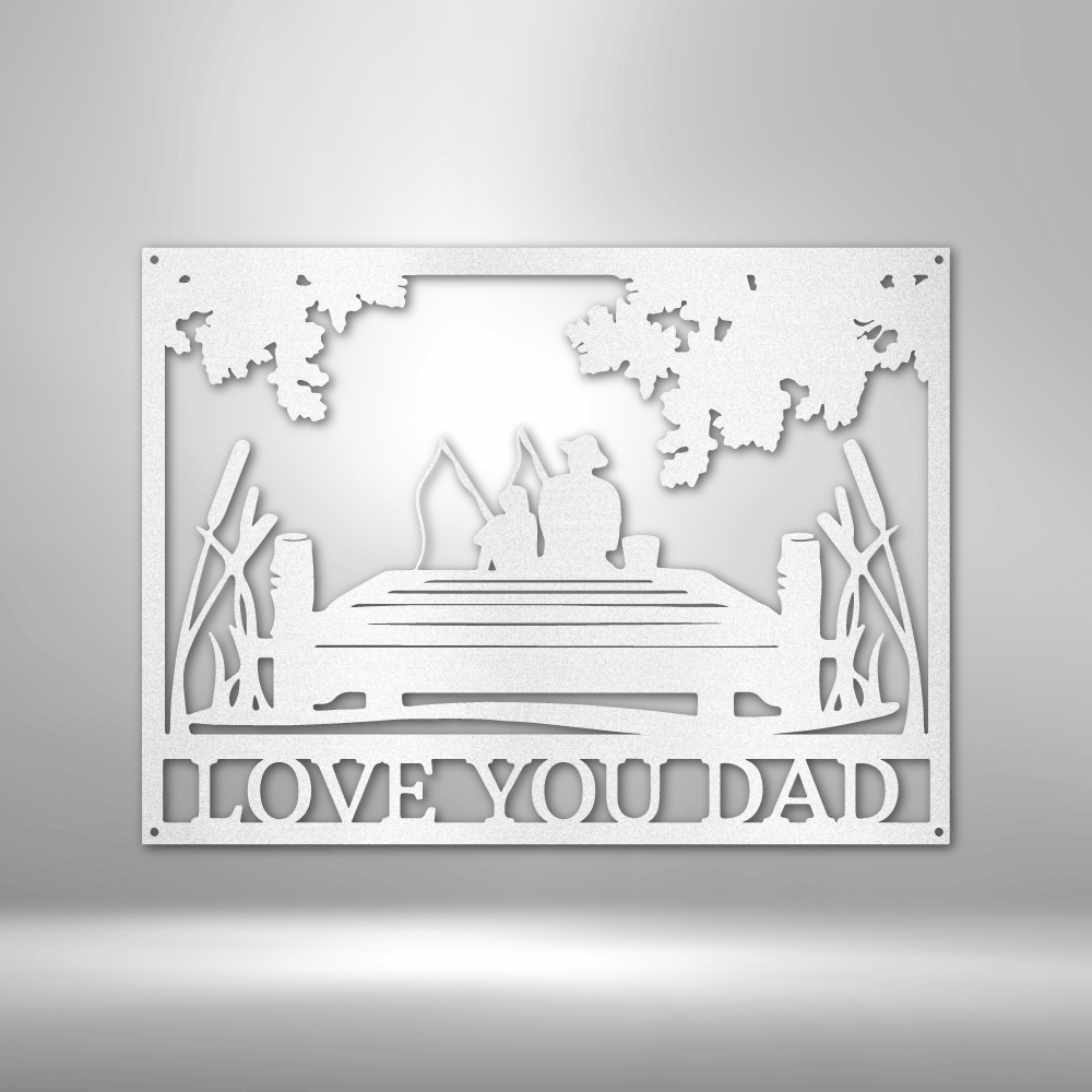 Fishing Buddies Monogram - Steel Sign